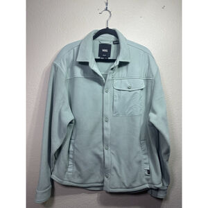 Mens Vans MTE Fleece Polartec Shirt jacket Green Medium Winter Outdoors